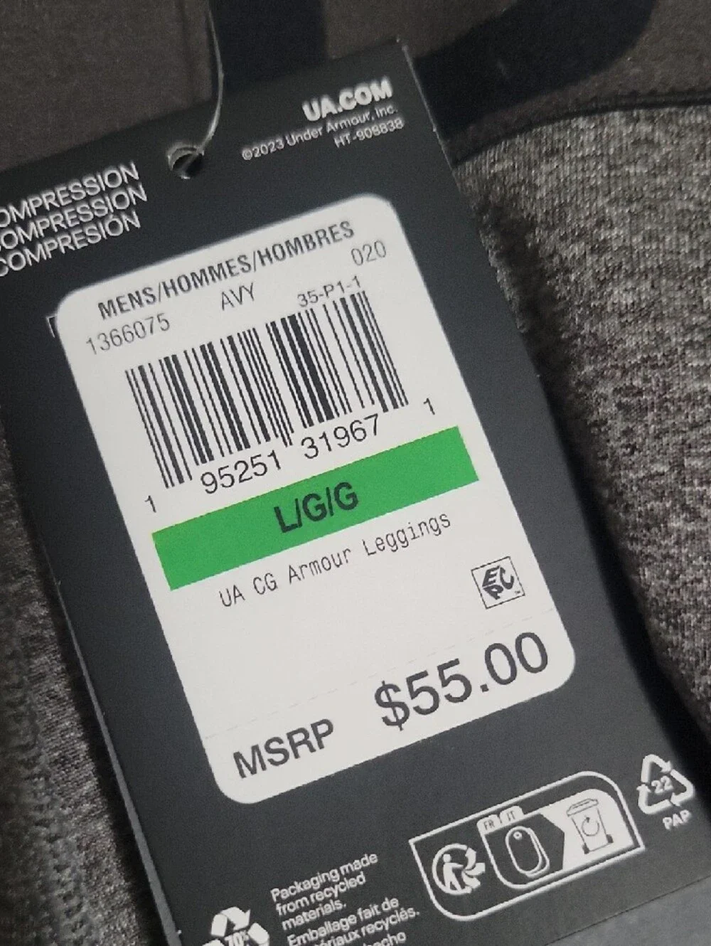 2 Pairs Under Armour Compression Leggings